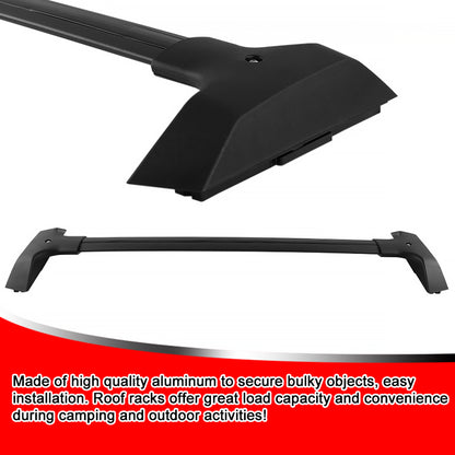 2009-2017 Chevrolet Traverse Black Aluminum Roof Rack Cross Bars