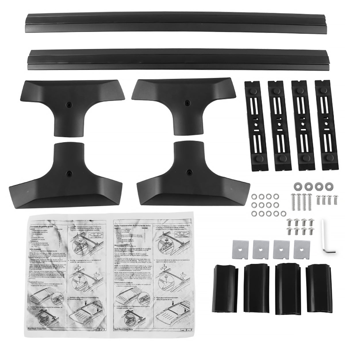 2009-2017 Chevrolet Traverse Black Aluminum Roof Rack Cross Bars