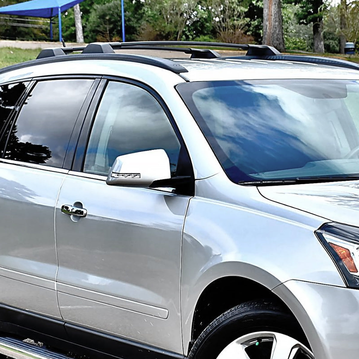 2009-2017 Chevrolet Traverse Black Aluminum Roof Rack Cross Bars