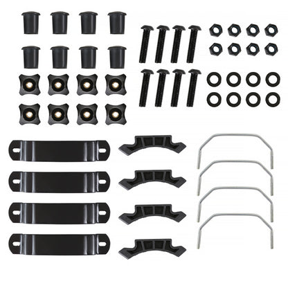 Universal Black Roof Rack Cargo Carrier w/ Extendable Luggage Hold Basket