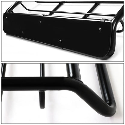 Universal 53x40 Steel Roof Rack Basket - Black