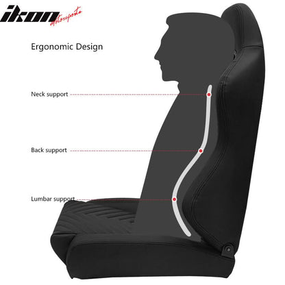 Universal Pair Reclinable Racing Seat with Dual Slider
