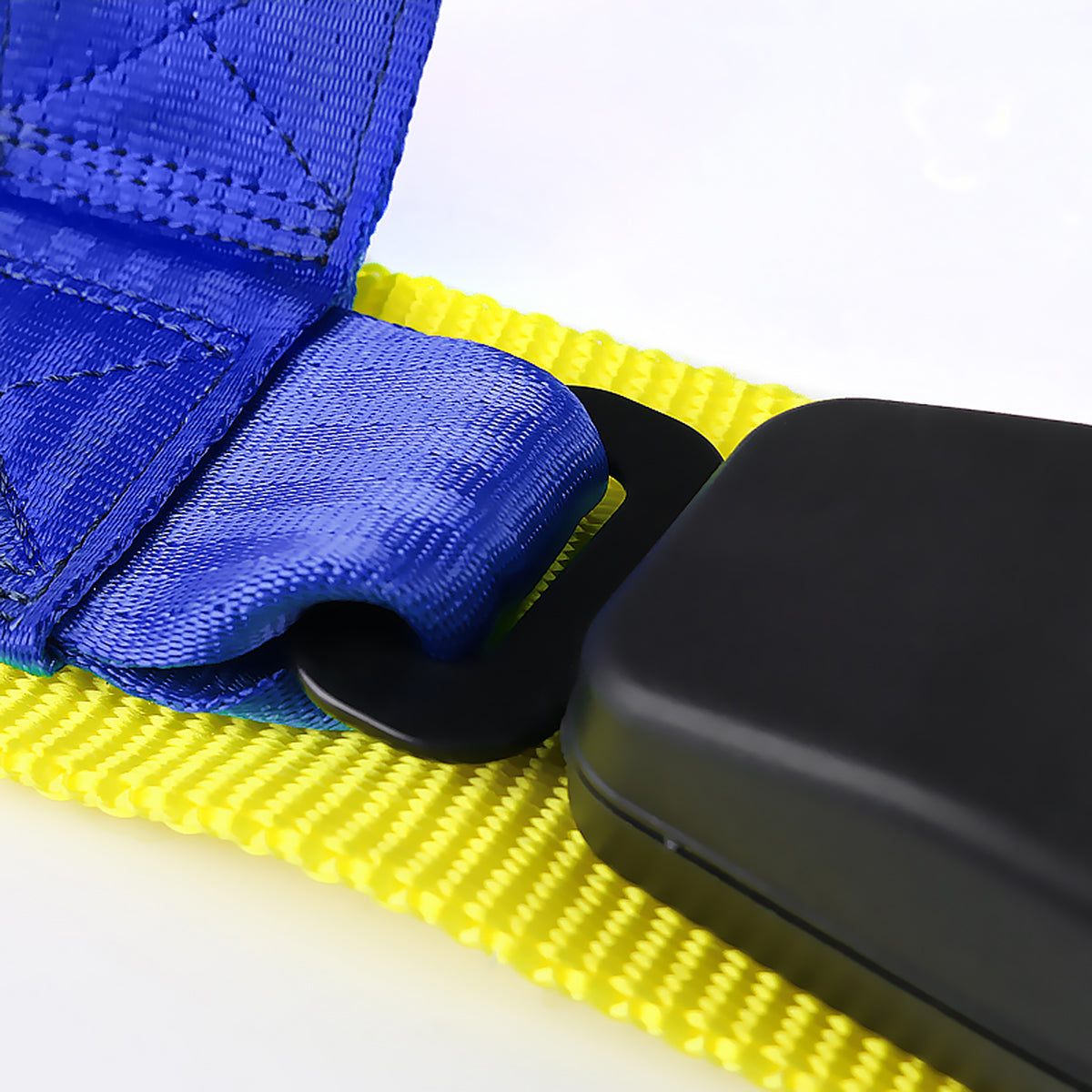 Universal Blue 4 Point Racing Seat Belt Buckle Safety Harness