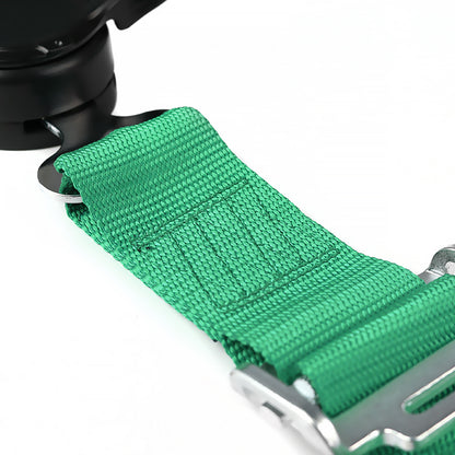 Universal Green 4 Point Quick Release Camlock Racing Seat Belt Safety Harness