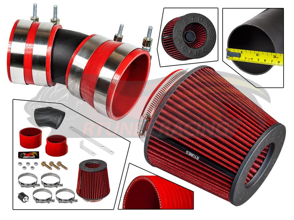 Short Ram Air Intake Kit For 2006-2008 Chevy Impala, Monte Carlo 3.5L/3.9L V6 | RSI-CH-07BK