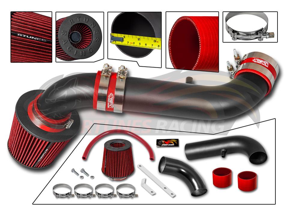 Short Ram Air Intake Kit For 2000-2002 Dodge Dakota/Durango 3.7L V6, 4.7L V8 | RSI-DG-03BK