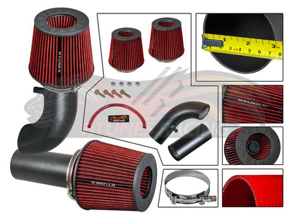 Short Ram Air Intake Kit For 1988-1995 F150/Bronco 5.0/5.8, 88-89 F250 5.0 & 88-95 F250 5.8 (No MAF) | Rtunes Racing | RSI-FD-18BK
