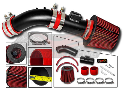 Short Ram Air Intake Kit For 2004-2007 Honda Accord 2.4L I4 Sulev | RSI-HD-12BK