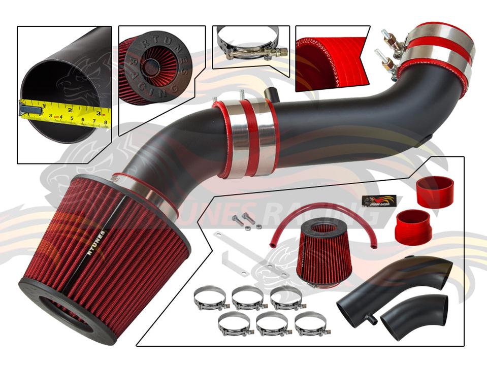 Short Ram Air Intake Kit For 2007-2011 Jeep Wrangler 3.8L V6 | RSI-JP-09BK