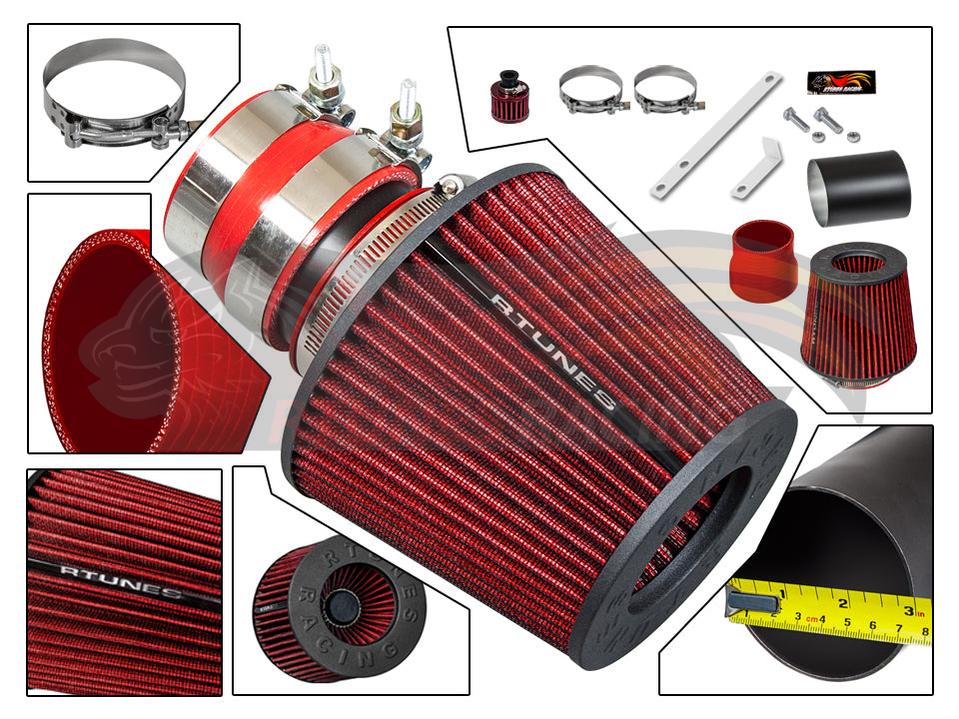 Short Ram Air Intake Kit For 1999-2005 VW Golf/Jetta/Beetle 1.8L/1.9L/2.0L/2.8L, 2000-2006 Audi TT/TT Quattro 1.8L Turbo | Rtunes Racing | RSI-VW-04BK