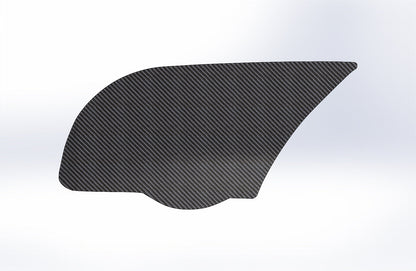 CARBON FIBER DRIVER LEFT SIDE AC VENT TRIM DELETE for 2002-2006 ACURA RSX