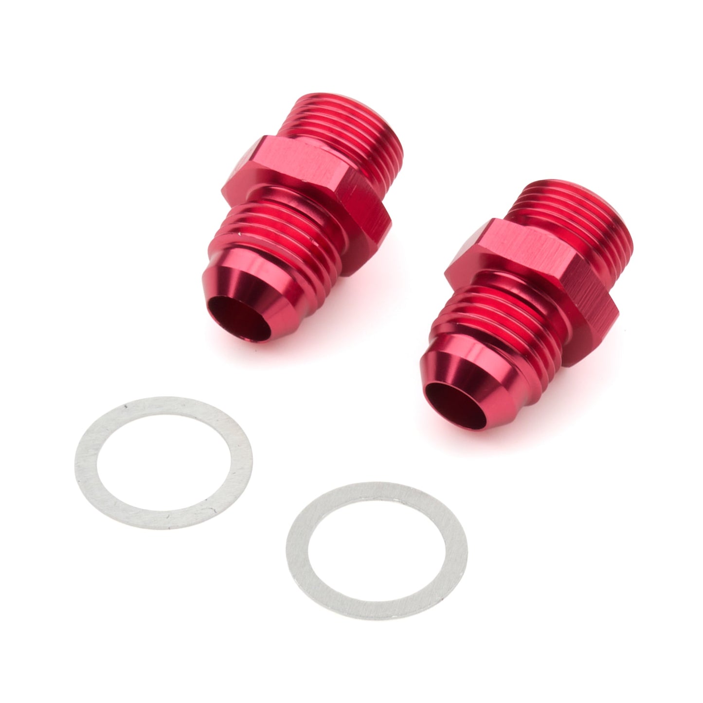 6AN Male Single Feed Holley Fitting (2 PACK)