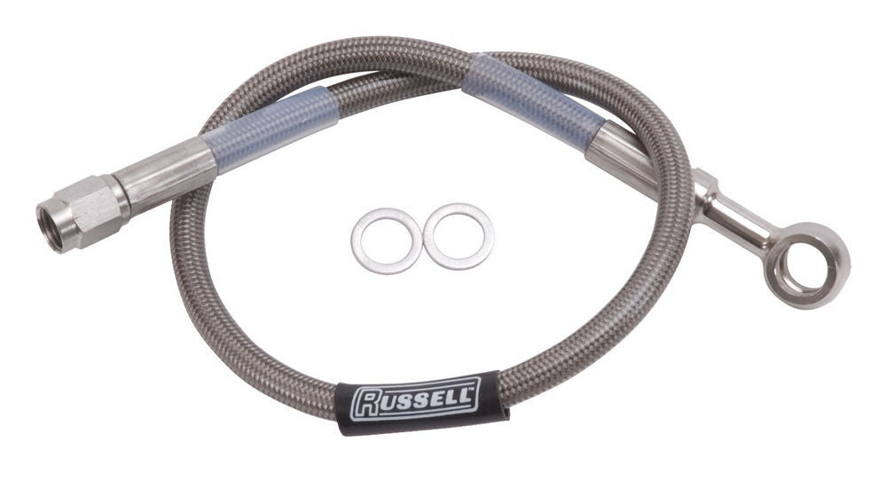 21in DOT Endura Brk Hose 10mm Banjo to #3 Str