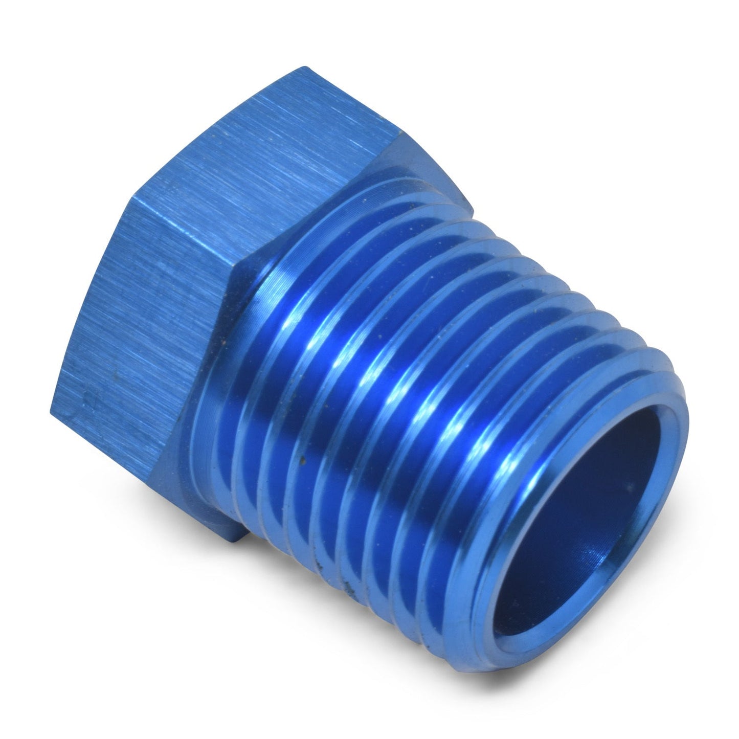 3/8M to 1/4F NPT Bushing Blue