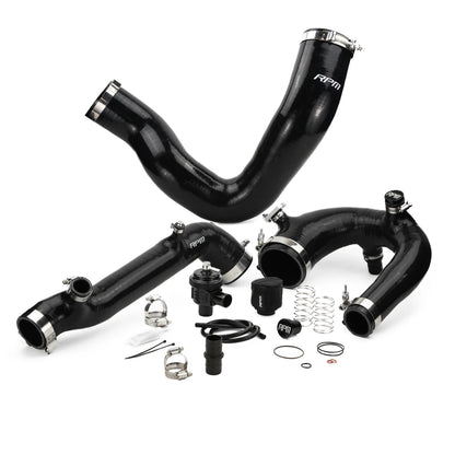 RPM Polaris RZR Turbo R & PRO XP/S Turbo Silicone Intake J-Tube, Charge Tube W/ BOV, & Intake Tube KIT