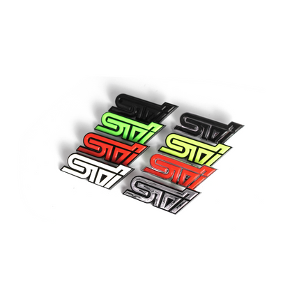 Racing Art STI Grille Emblem w/ Multiple Color Available [Universal]