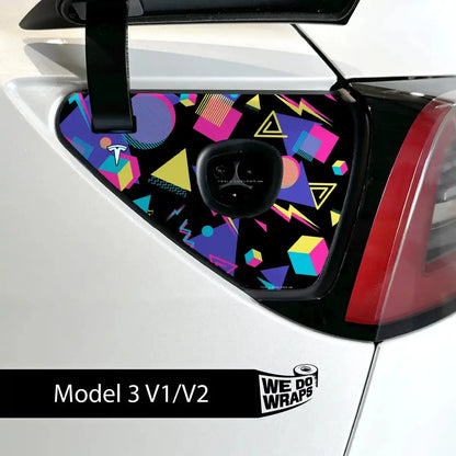Rad 80s Tesla Charge Port Wrap | Model 3