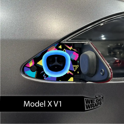 Rad 80s Tesla Charge Port Wrap | Model X