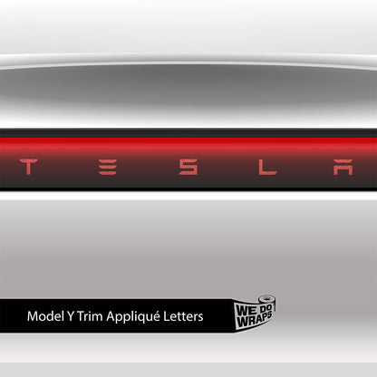 Radial Fan Tesla Emblem Decals (Front + Back) | Model Y