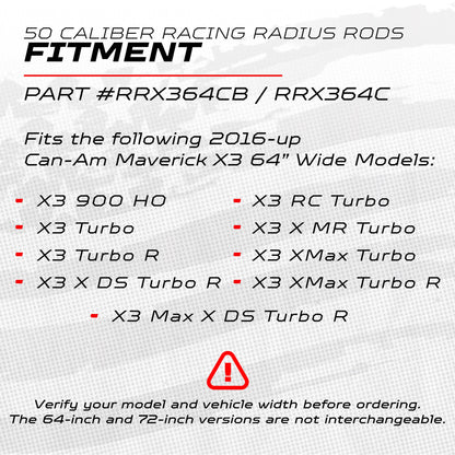 Can-Am Maverick X3 Heavy Duty Radius Rods
