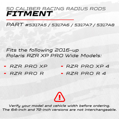 2022+ RZR PRO R CNC Billet Radius Rods