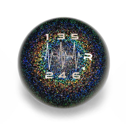 Billetworkz Weighted Shift Knob - 6-Speed Heartbeat Engraving - Honda