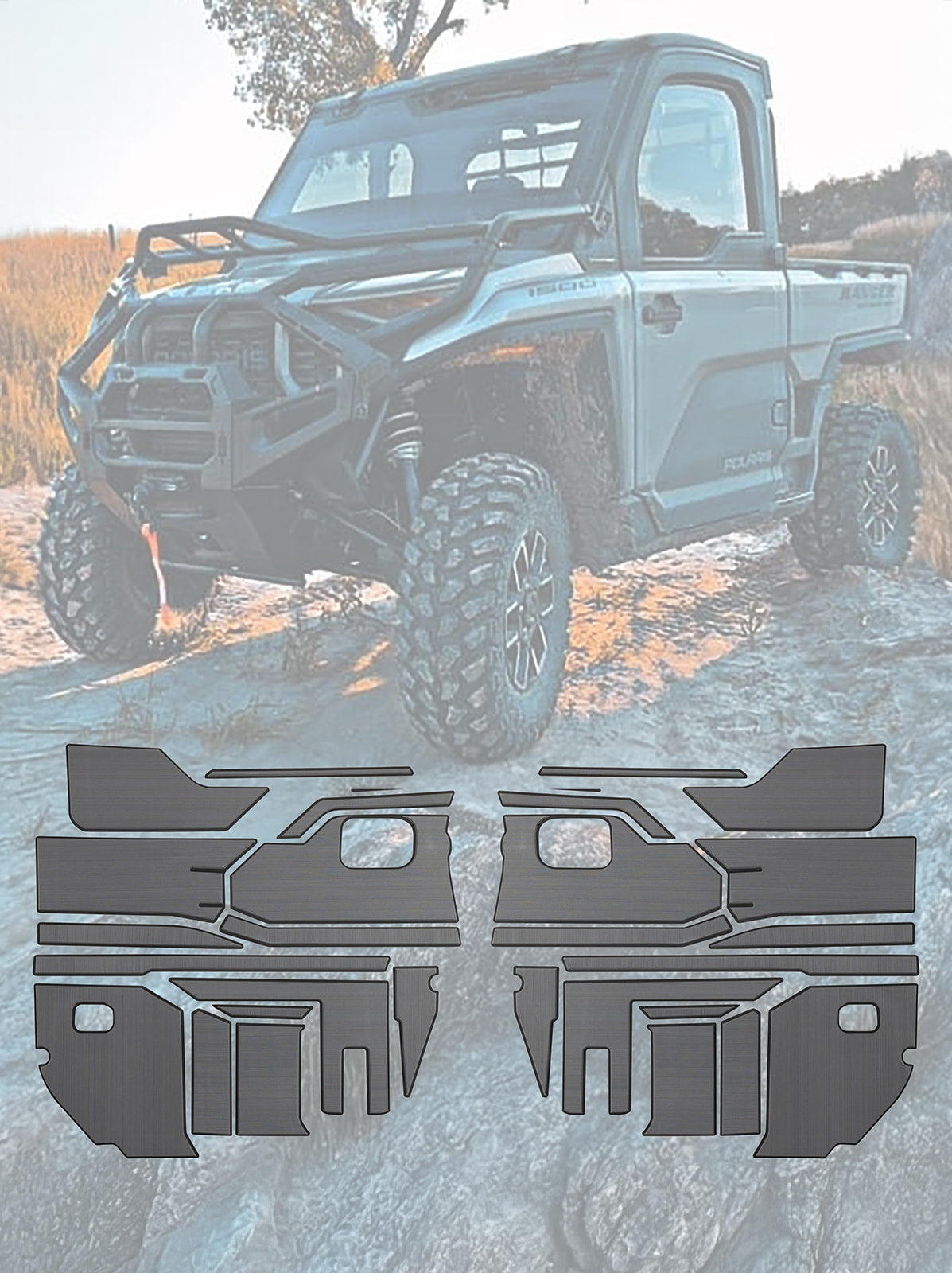 EVA Foam Door Panel / Tunnel Kits Polaris Ranger XD1500