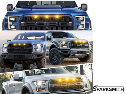 Raptor Style Grille Light Kit/Universal Fit: 3-Light Kit w/ Plug & Play Harness
