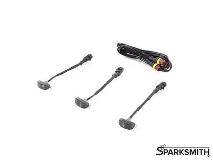 Raptor Style Grille Light Kit/Universal Fit: 3-Light Kit w/ Plug & Play Harness