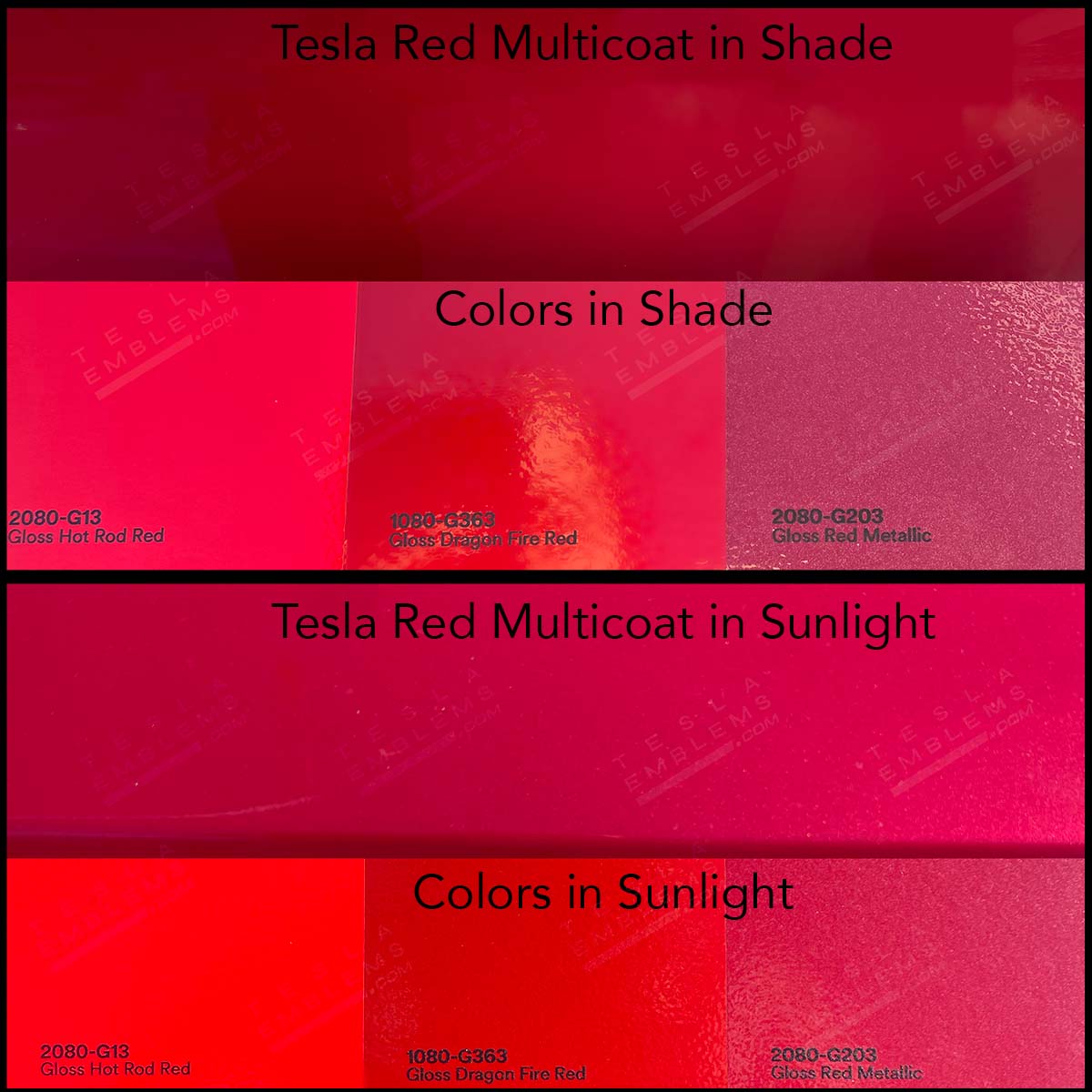 3M Gloss Hot Rod Red | Tesla Center Console Wrap Kit | Model 3 ’17-20