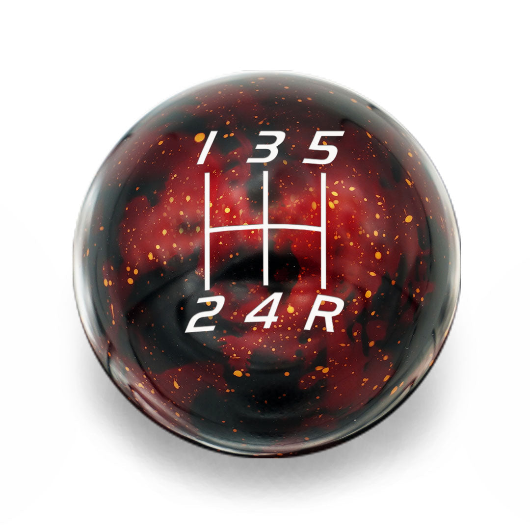 Billetworkz Cosmic Space Shift Knob - 5 Speed Velocity Engraving for Honda