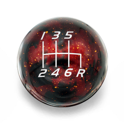Billetworkz Cosmic Space Shift Knob - 6 Speed Velocity Engraving for Honda