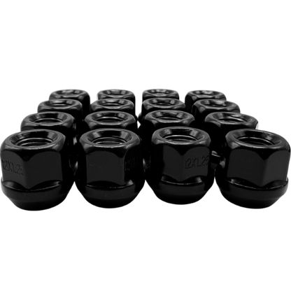16 Pack M12x1.25 Open End Spline Colored ATV UTV Lug Nuts with Key