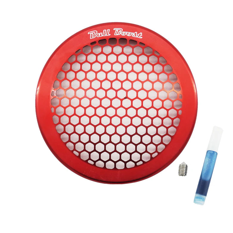 BULL BOOST PERFORMANCE Red Billet 4" Turbo Inlet Guard Velocity Stack Adapter Bellmouth Intake Hex