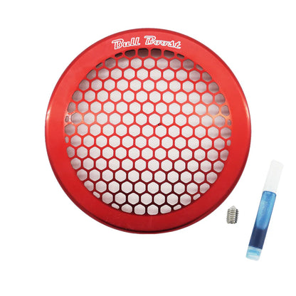 BULL BOOST PERFORMANCE Red Billet 4" Turbo Inlet Guard Velocity Stack Adapter Bellmouth Intake Hex