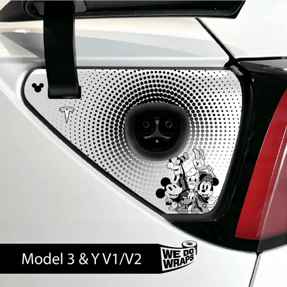 Retro Mouse Tesla Charge Port Wrap | Model Y