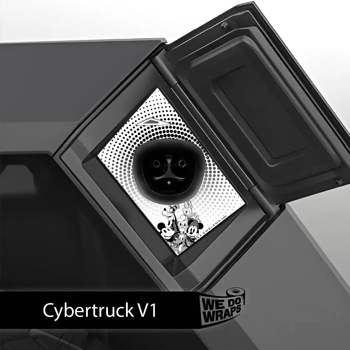 Retro Mouse Tesla Charge Port Wrap | Cybertruck