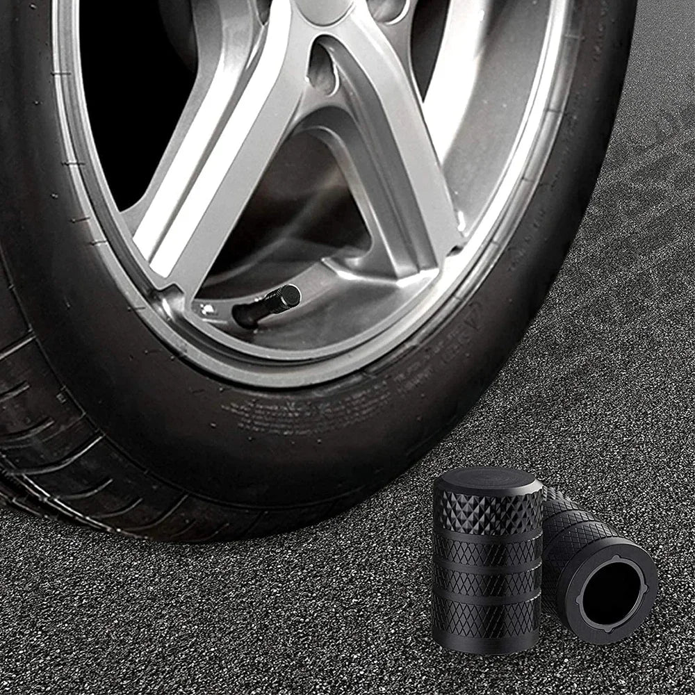Aluminum Tire Valve Caps 4/8/12 Pack | Corrosion Resistant Universal Stem Covers