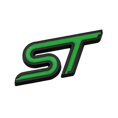 3D Metal ST Badge | Body & Trunk Emblem for Ford Everest / Fiesta / Ecosport / Focus