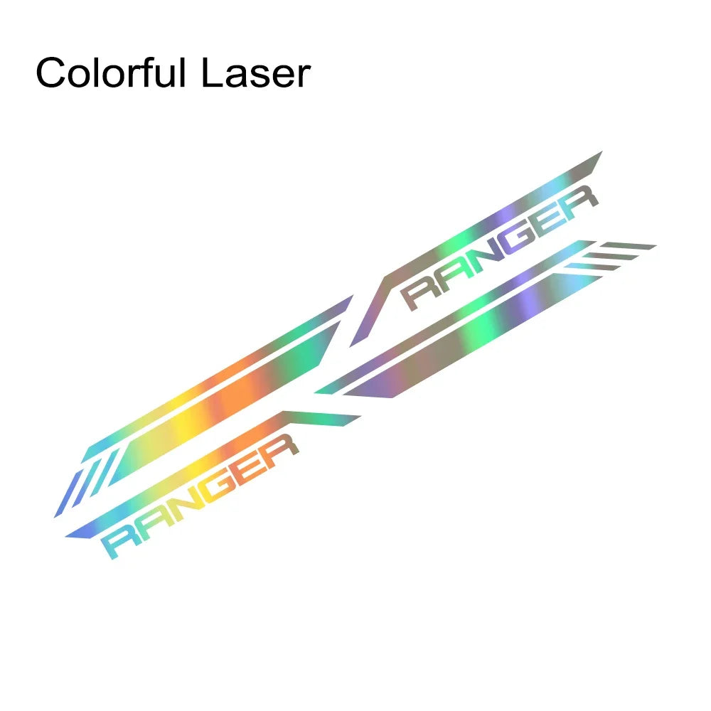 Side Stripe Decal for Ford Ranger Raptor T6 / XLT / T7 / T8 | Pickup Bed Vinyl Graphic