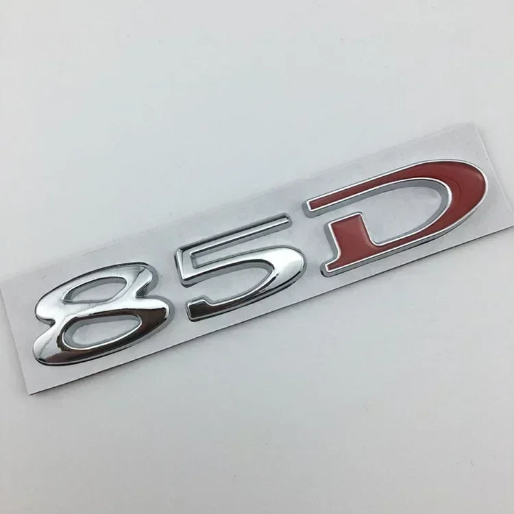 Rear Boot Trunk Tailgate Emblem Badge for Tesla Model 3 / S / X / Y | 75D 85D 90D 100D Sticker