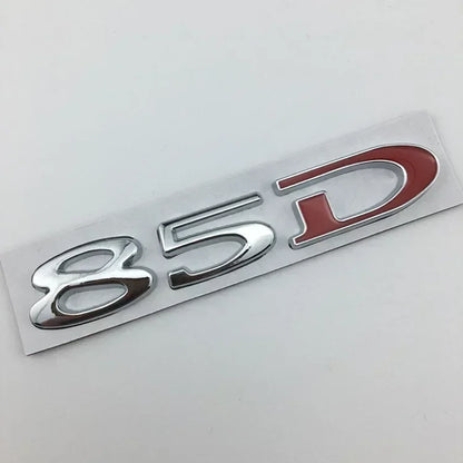 Rear Boot Trunk Tailgate Emblem Badge for Tesla Model 3 / S / X / Y | 75D 85D 90D 100D Sticker