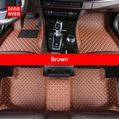 Custom Floor Mats For Jeep Grand Cherokee Synthetic Fiber With Artificial Leather Trim