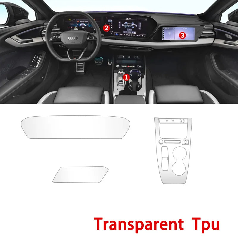 TPU Protective Film for New Audi A5 B10 2025-2026 Center Console