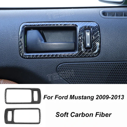 Carbon Fiber Grain Interior & Exterior Decoration Sticker for Ford Mustang (2009-2014) | Kit