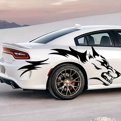 Wolf Side Body Decal | 2-Piece Waterproof Self-Adhesive Vinyl Animal Sticker