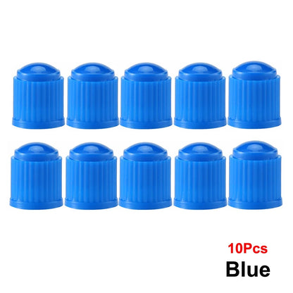 AUTCOAT Tire Stem Valve Caps | Universal Plastic Valve Covers for Cars, Trucks, Bikes