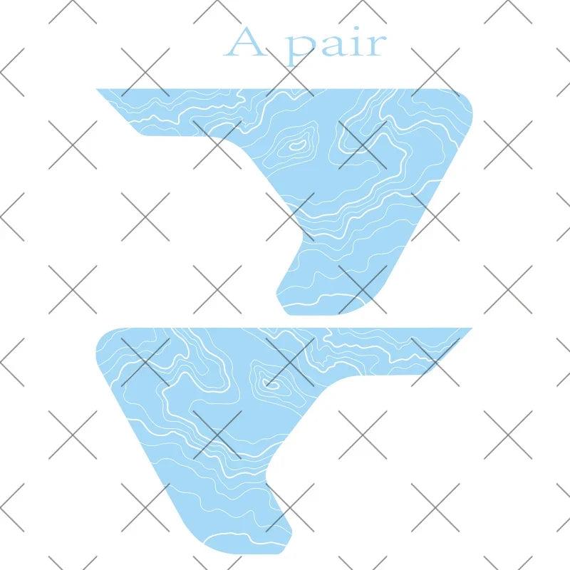 Jeep Wrangler JL / JLU & Gladiator JT Topographic Fender Vent Decal – PVC Vinyl Sticker (2018–2026)