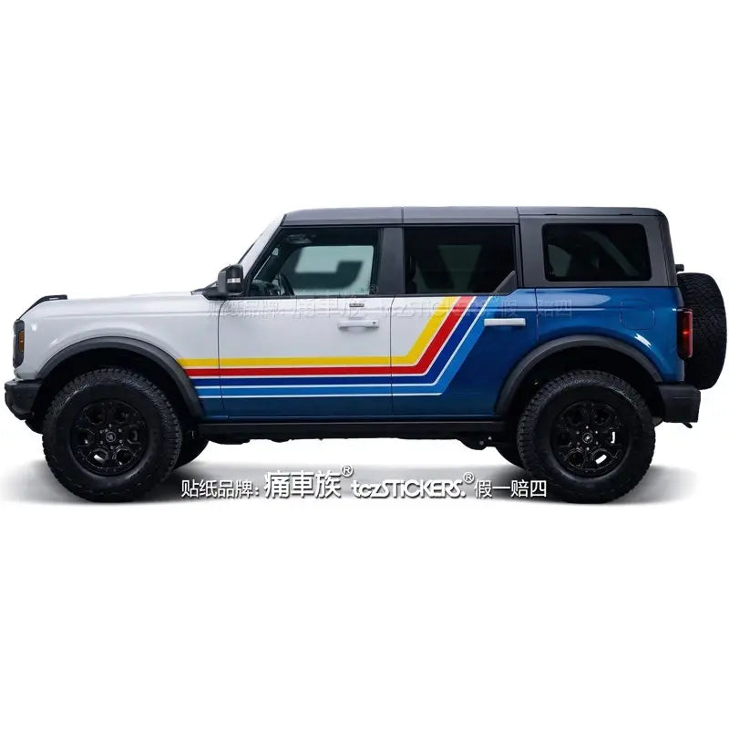 Full-Body Appearance Modification Sport Vinyl Decal Kit for Ford Bronco | Customized PVC Wrap