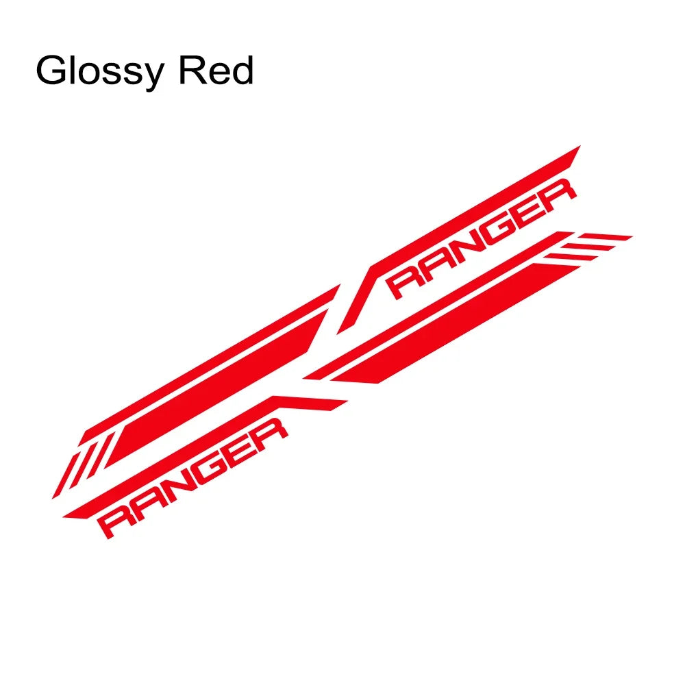 Side Stripe Decal for Ford Ranger Raptor T6 / XLT / T7 / T8 | Pickup Bed Vinyl Graphic